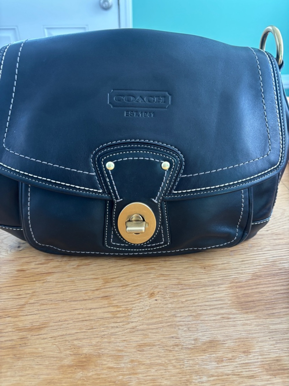 Coach Legacy Ali Turnlock Flap Shoulder Bag F12854